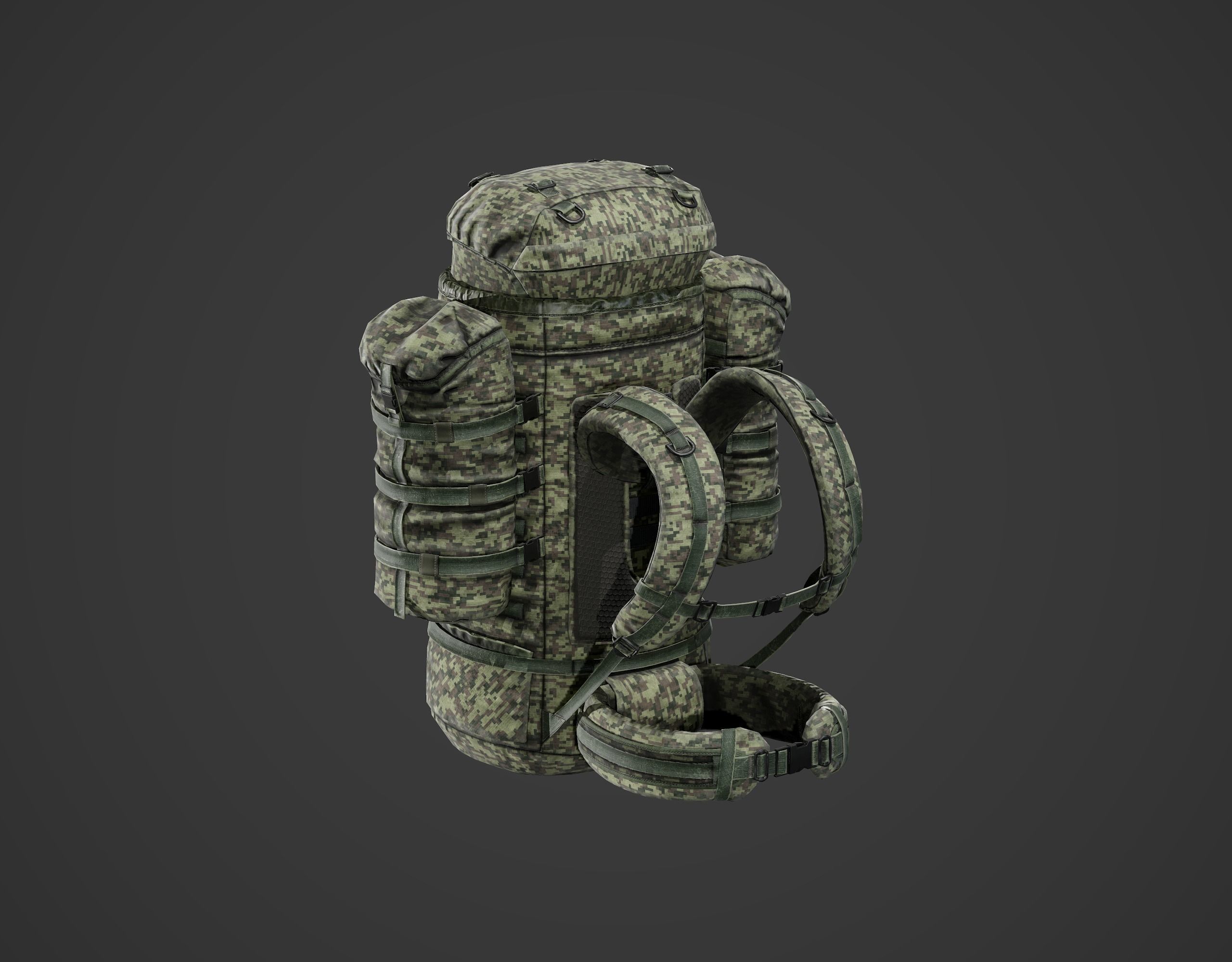 Backpack 6sh118 Low-poly 3D model_16