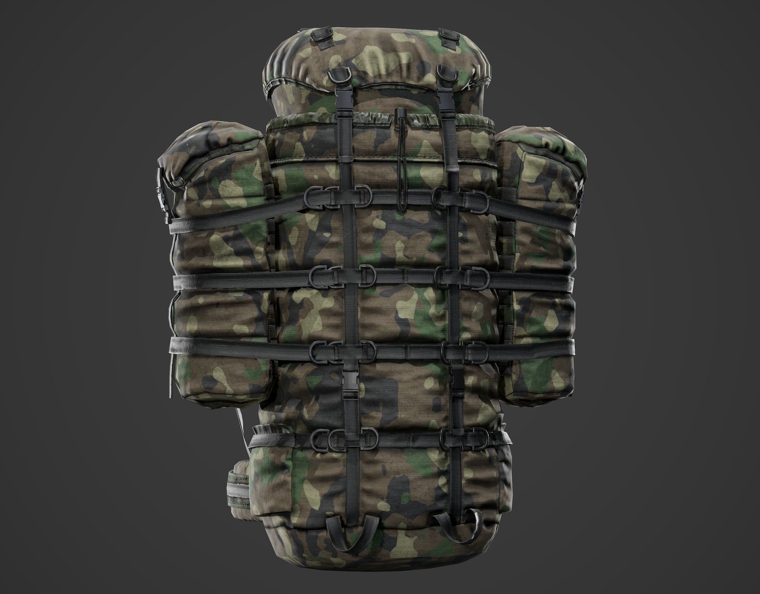 Backpack 6sh118 Low-poly 3D model_10
