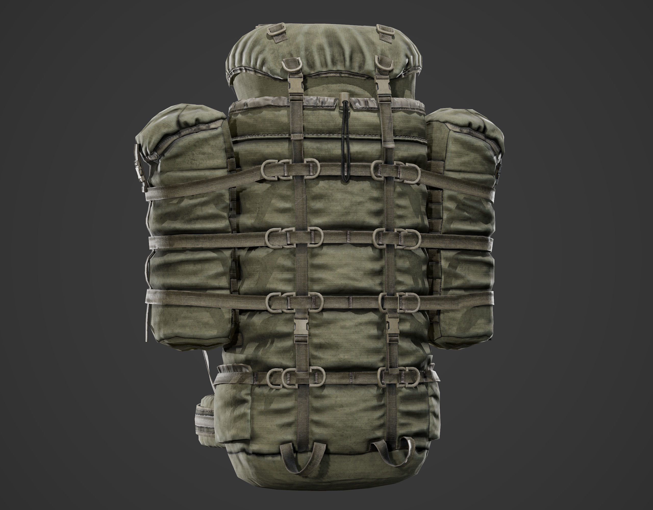 Backpack 6sh118 Low-poly 3D model_3
