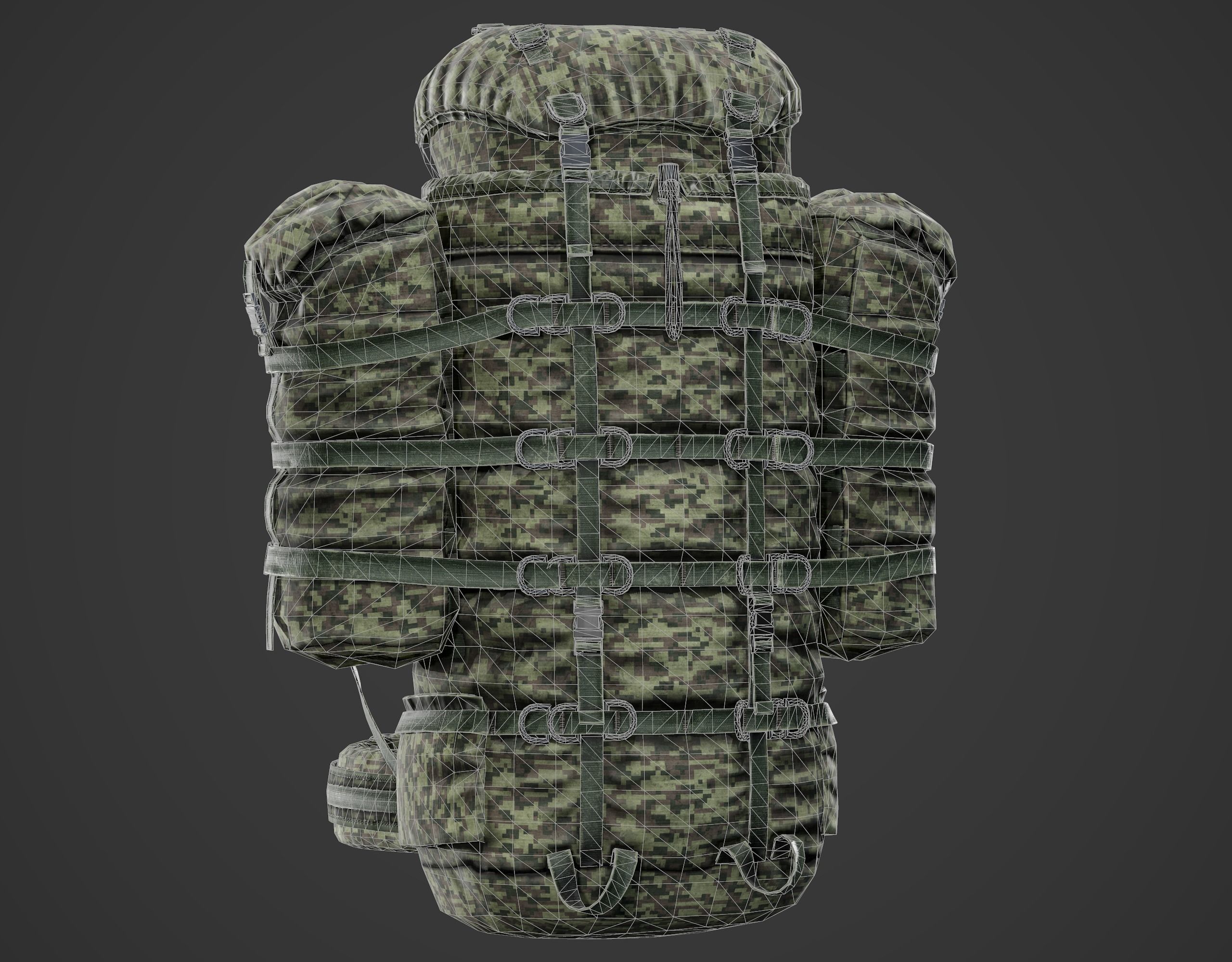 Backpack 6sh118 Low-poly 3D model_23
