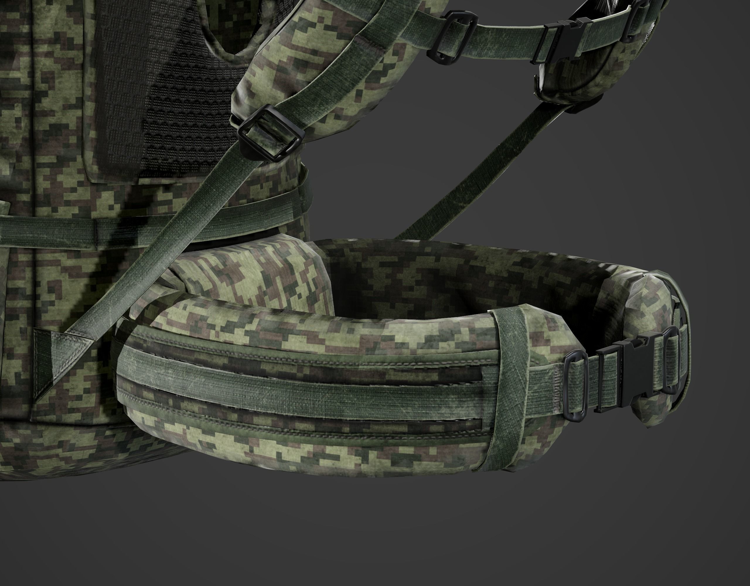 Backpack 6sh118 Low-poly 3D model_15