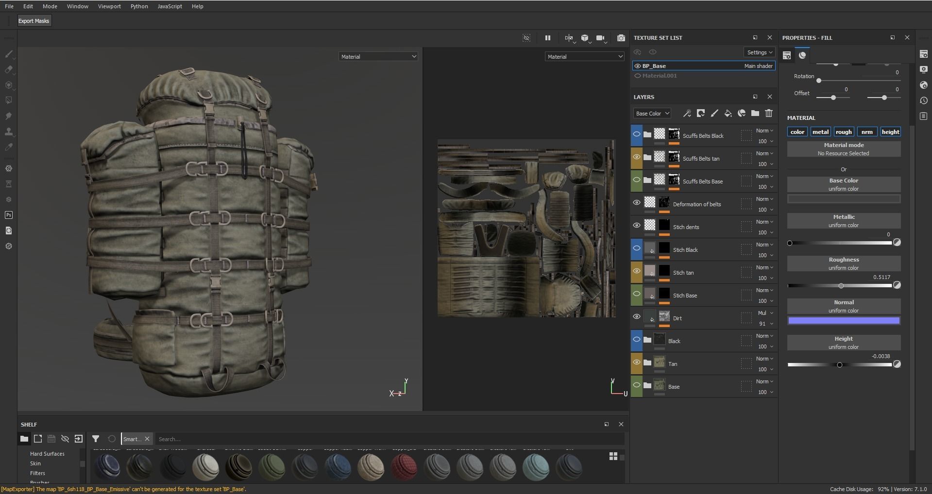 Backpack 6sh118 Low-poly 3D model_18