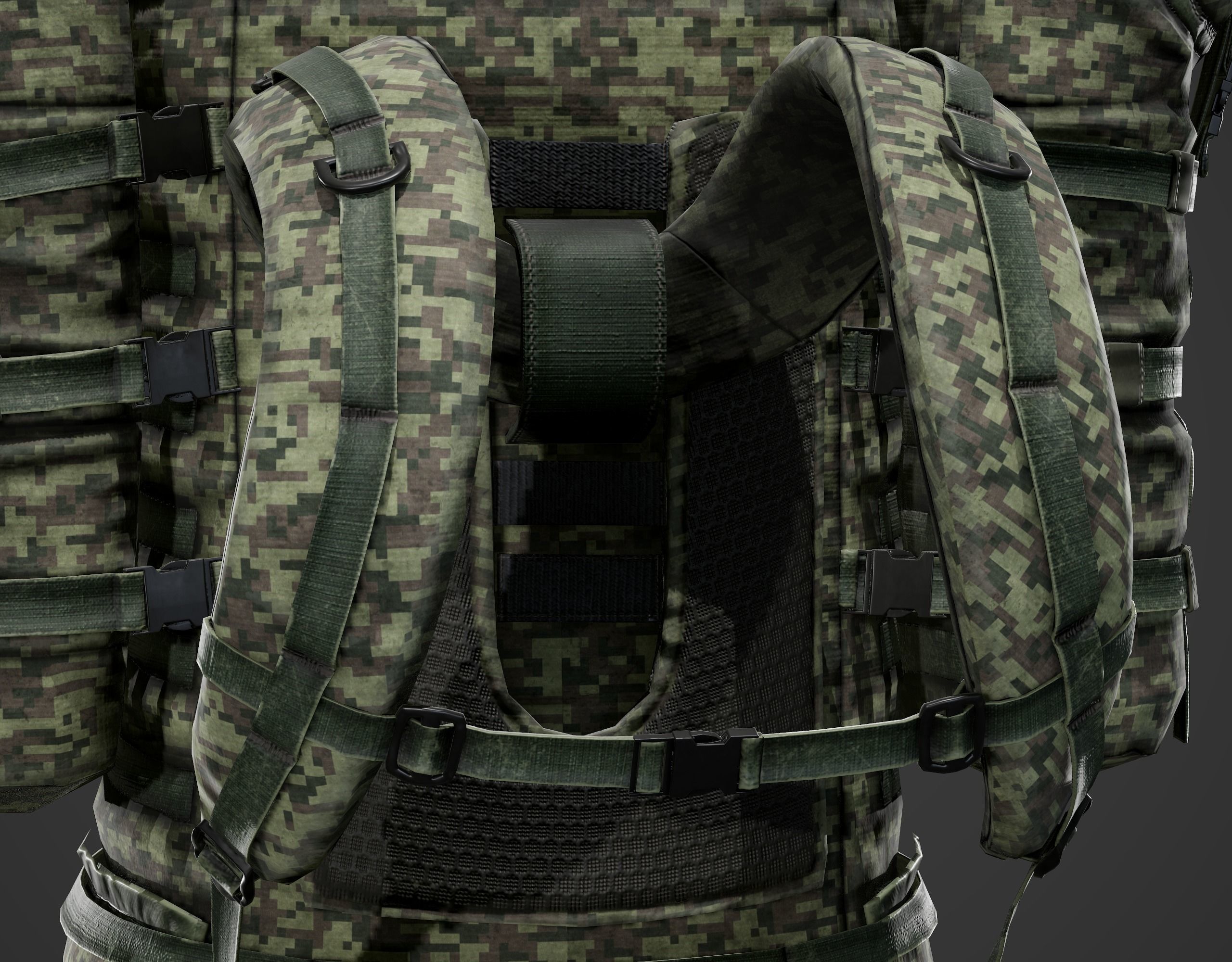 Backpack 6sh118 Low-poly 3D model_14