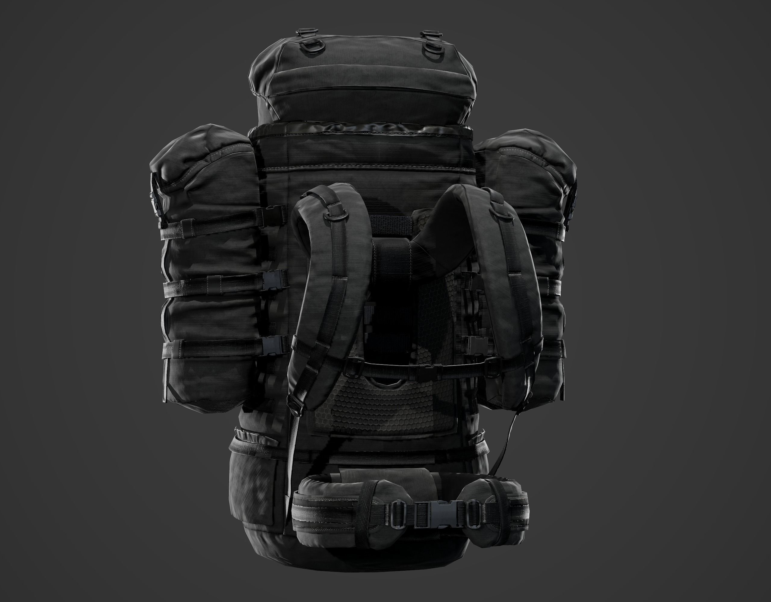 Backpack 6sh118 Low-poly 3D model_7