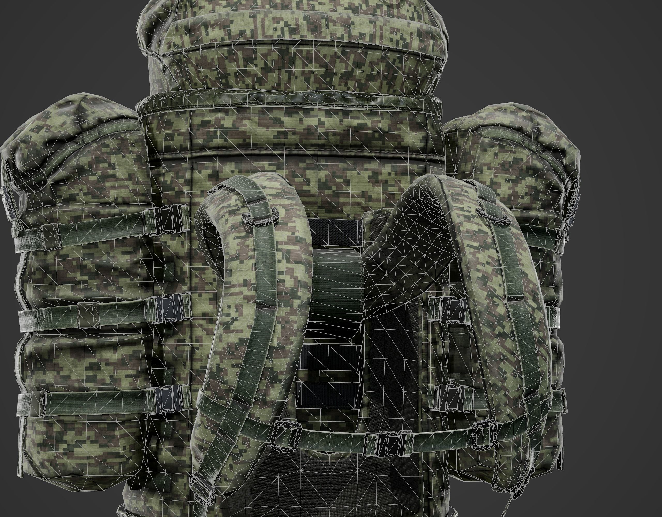 Backpack 6sh118 Low-poly 3D model_25