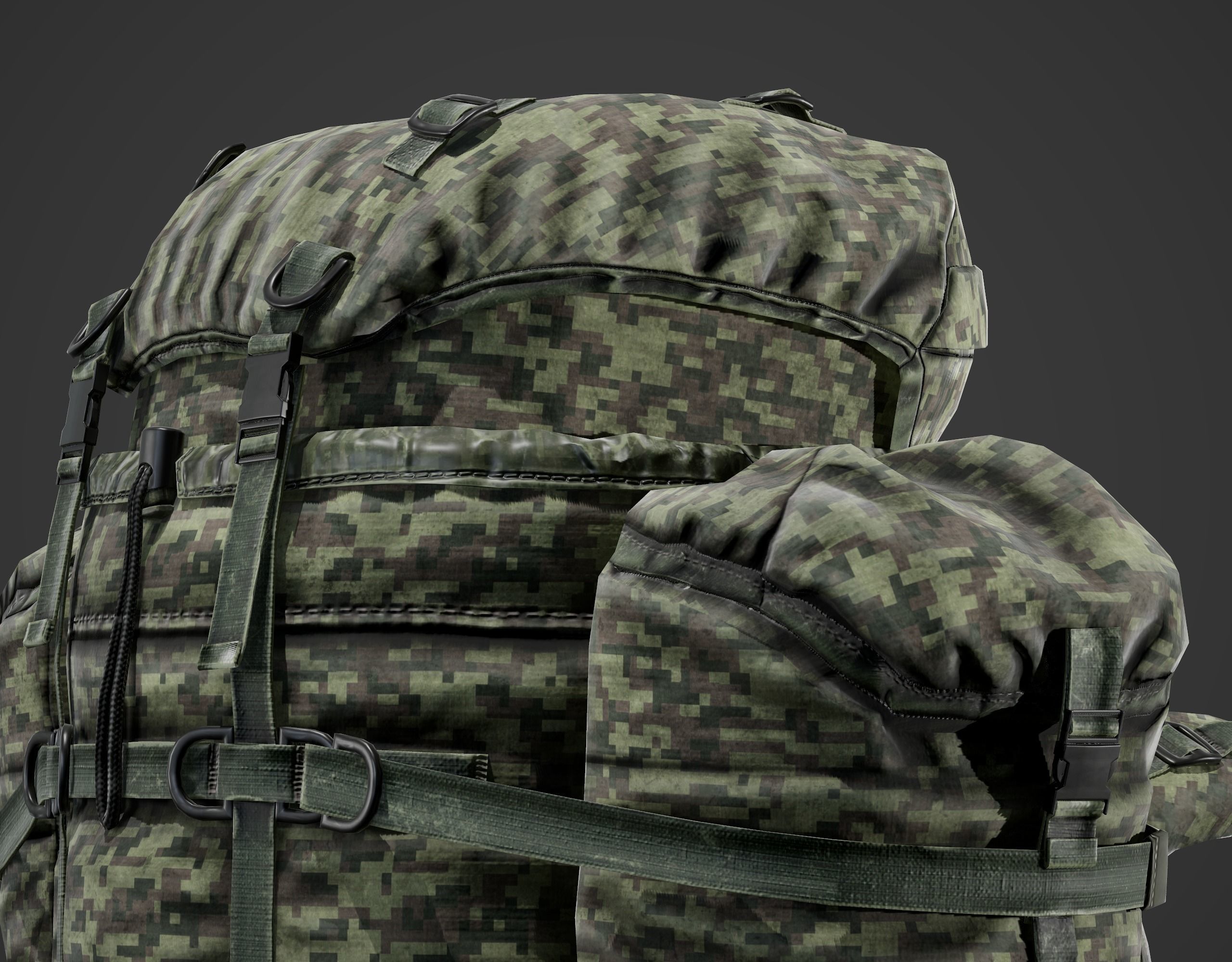 Backpack 6sh118 Low-poly 3D model_12