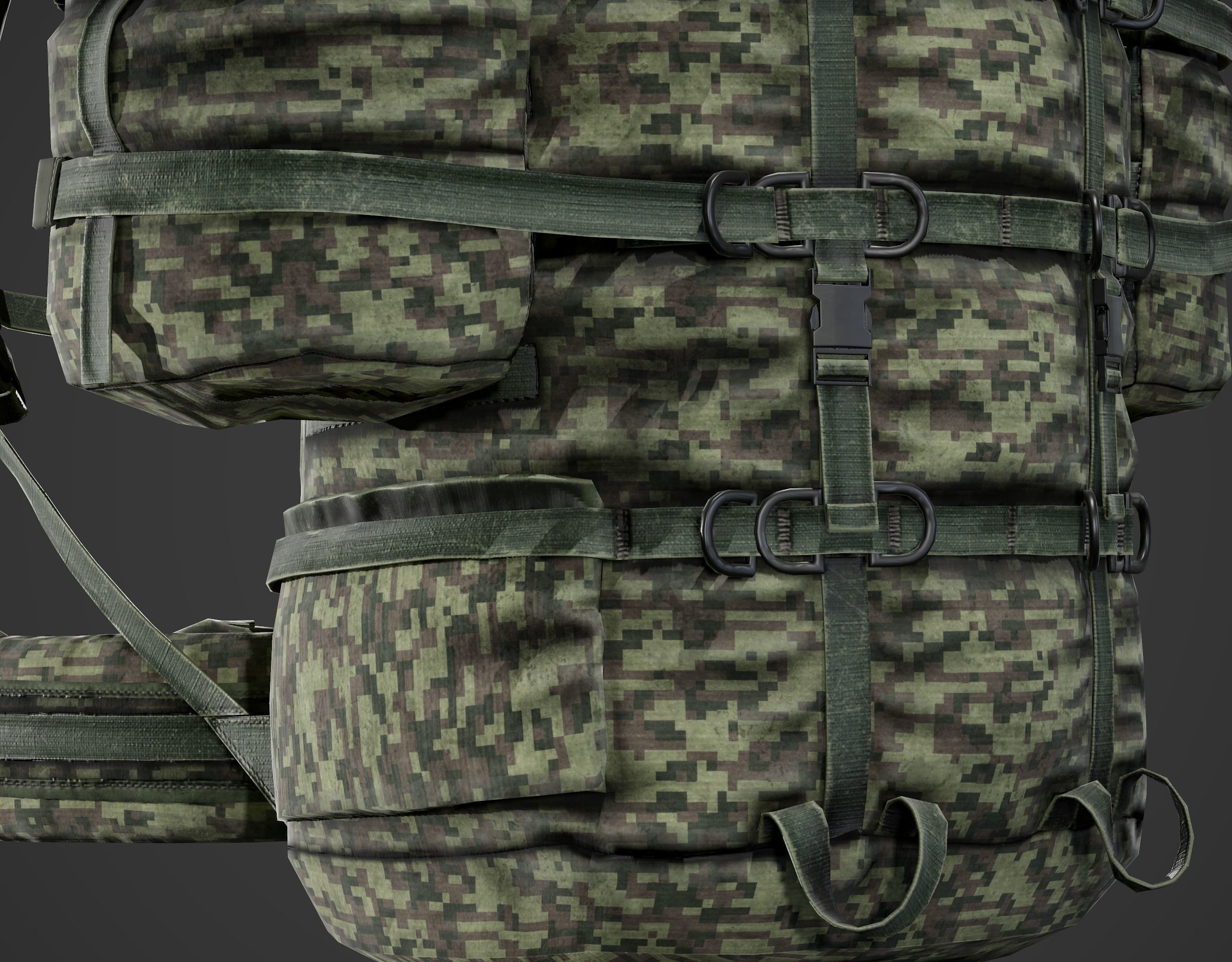 Backpack 6sh118 Low-poly 3D model_13