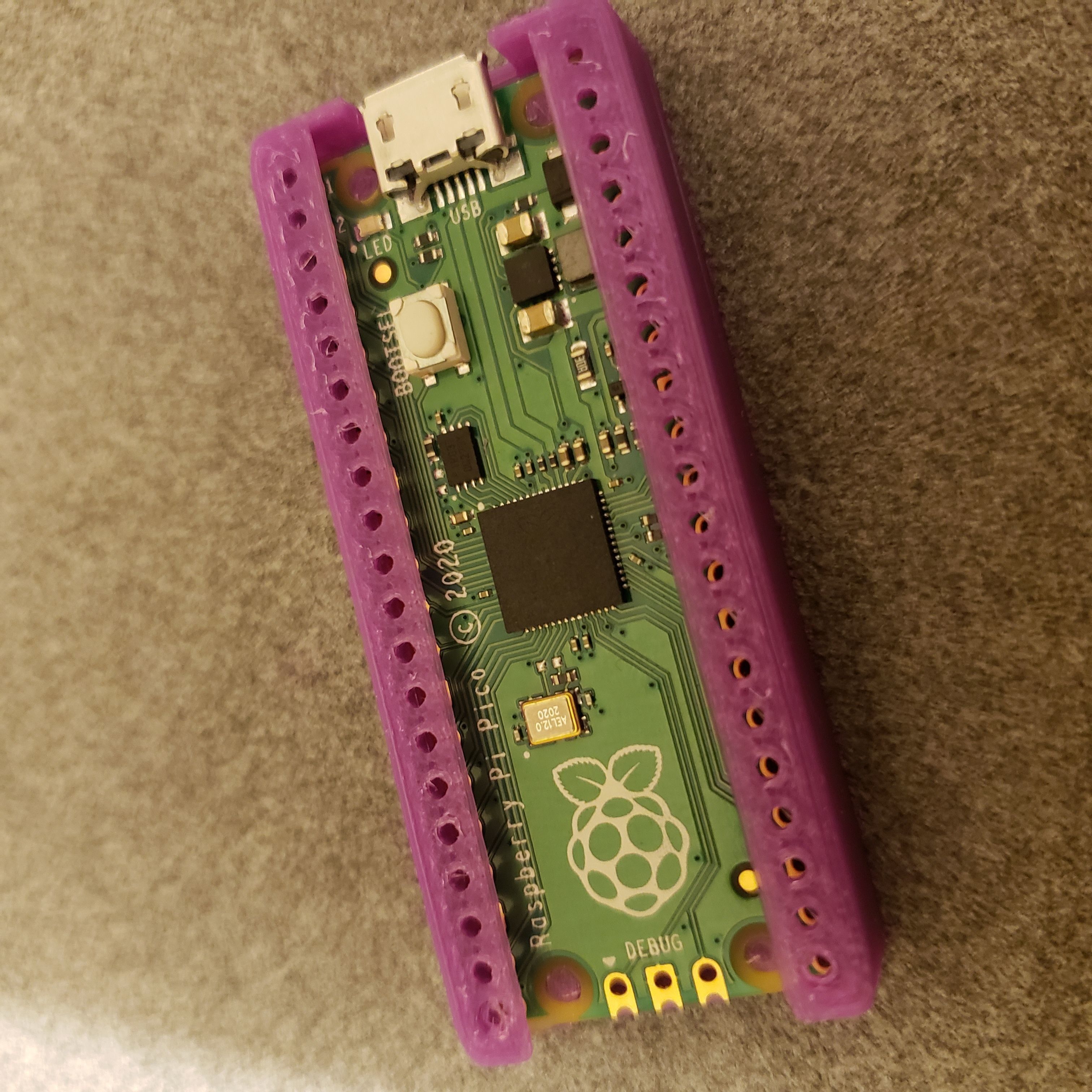 Raspberry Pi Pico Case w Slider free 3D model 3D printable | CGTrader