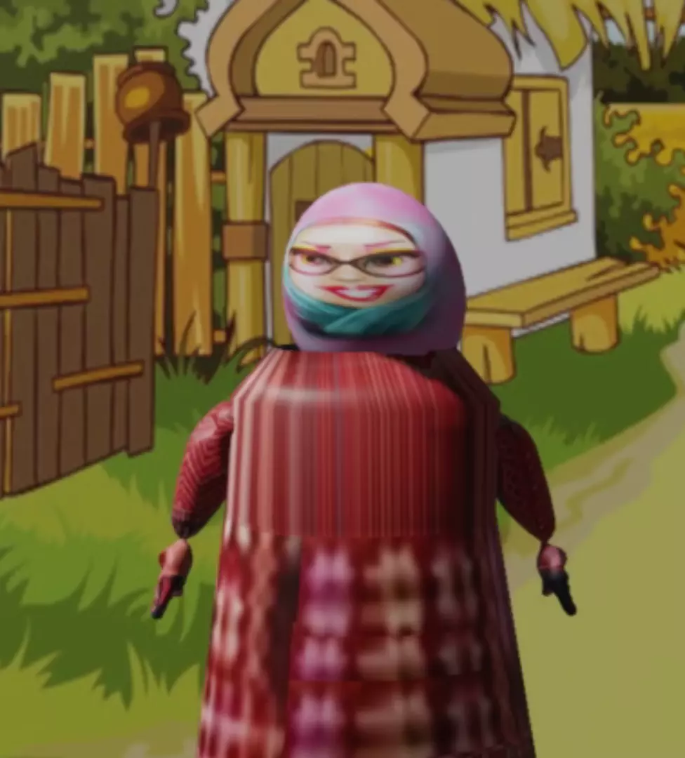 arab lady Free 3D model