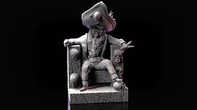 LeChuck Statue Collectible - Return to Monkey Island 3D print model