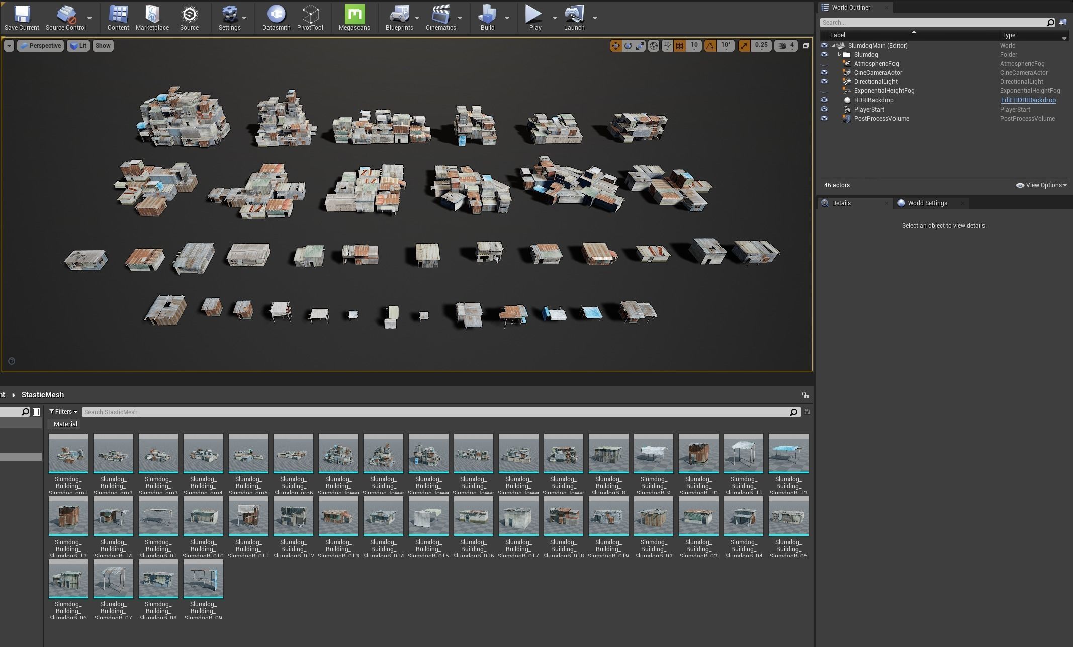 Shantytown modules Informal Settlement  assets Low-poly 3D model_20