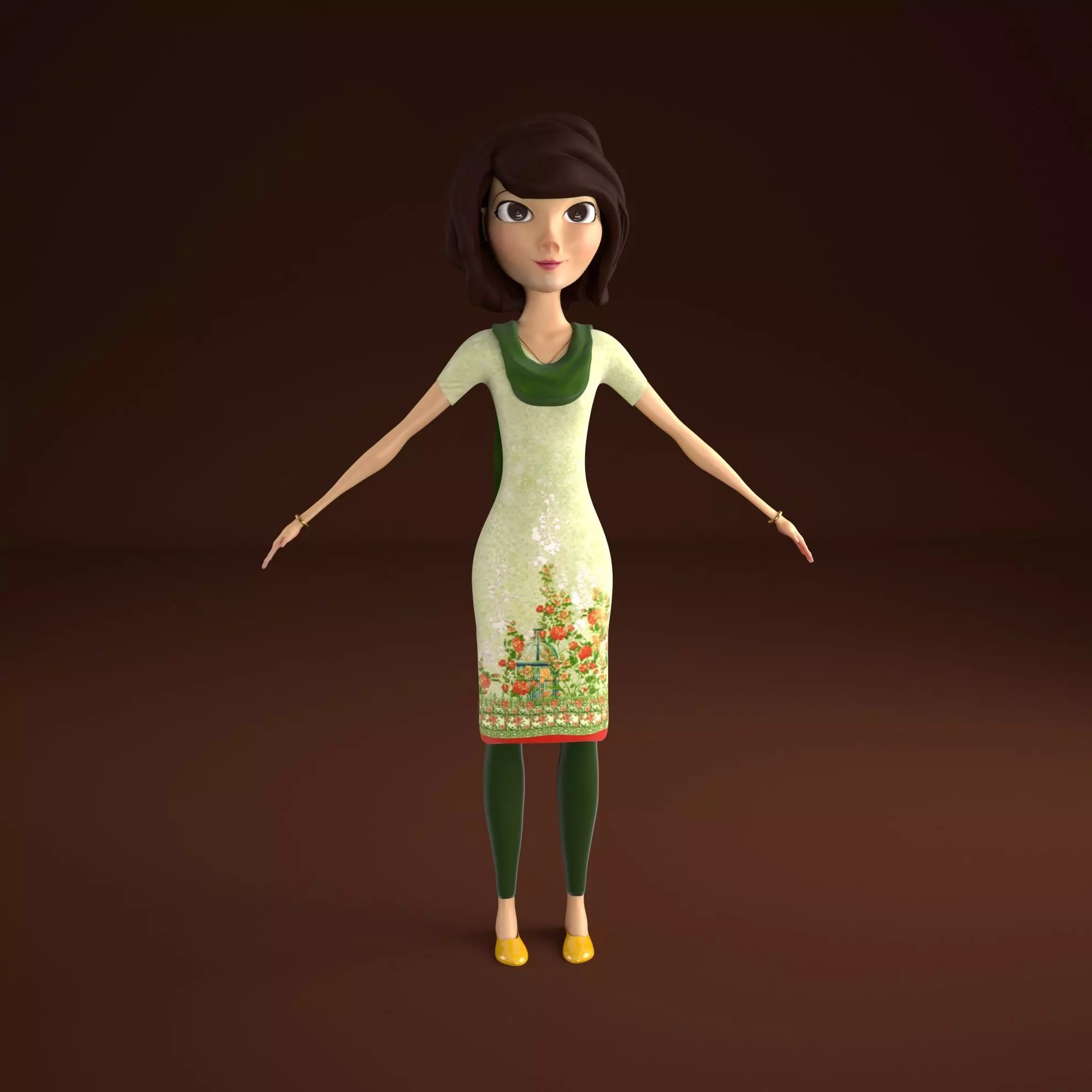 Indian Female Free 3D model
