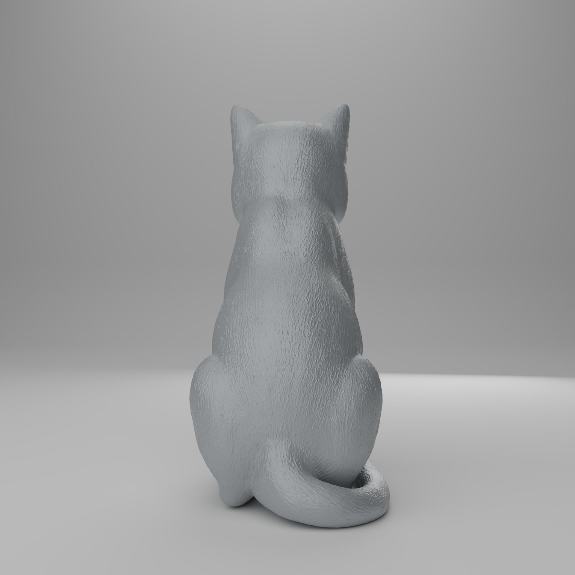 Cat Statue 3D print model_2