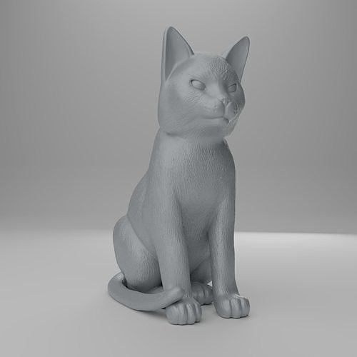 Cat Statue 3D print model