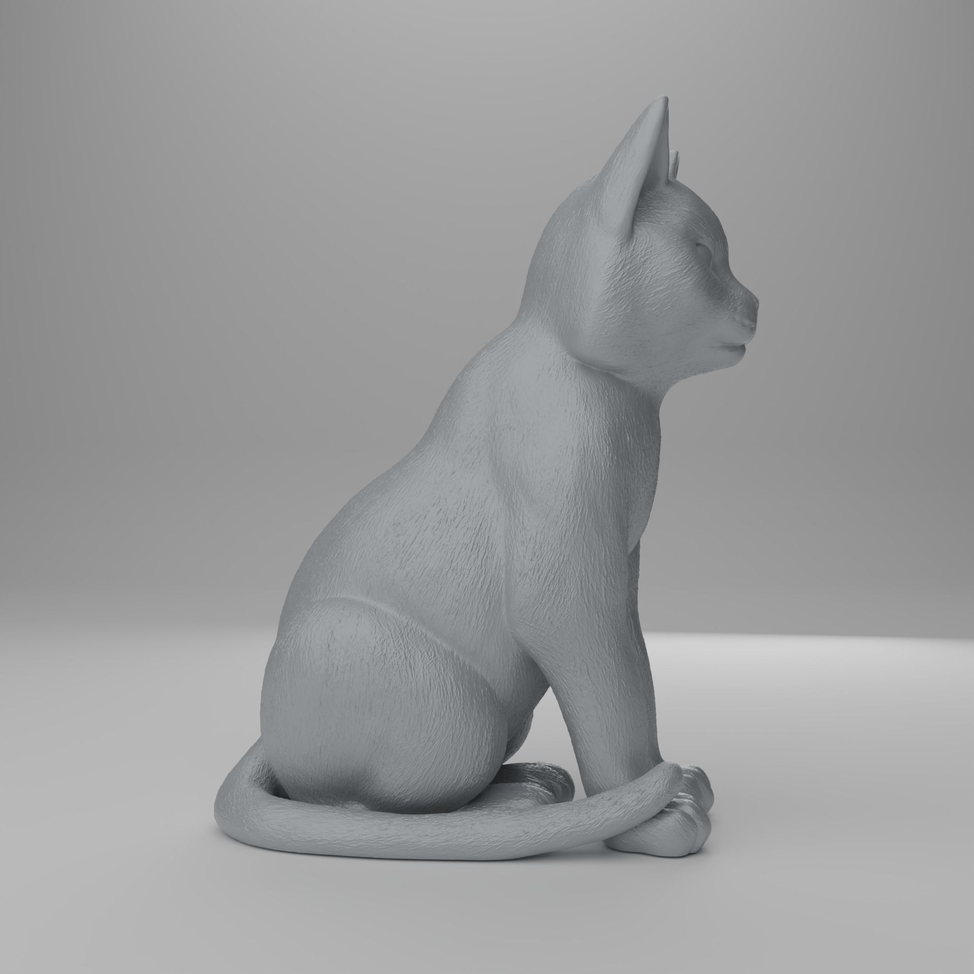 Cat Statue 3D print model_1