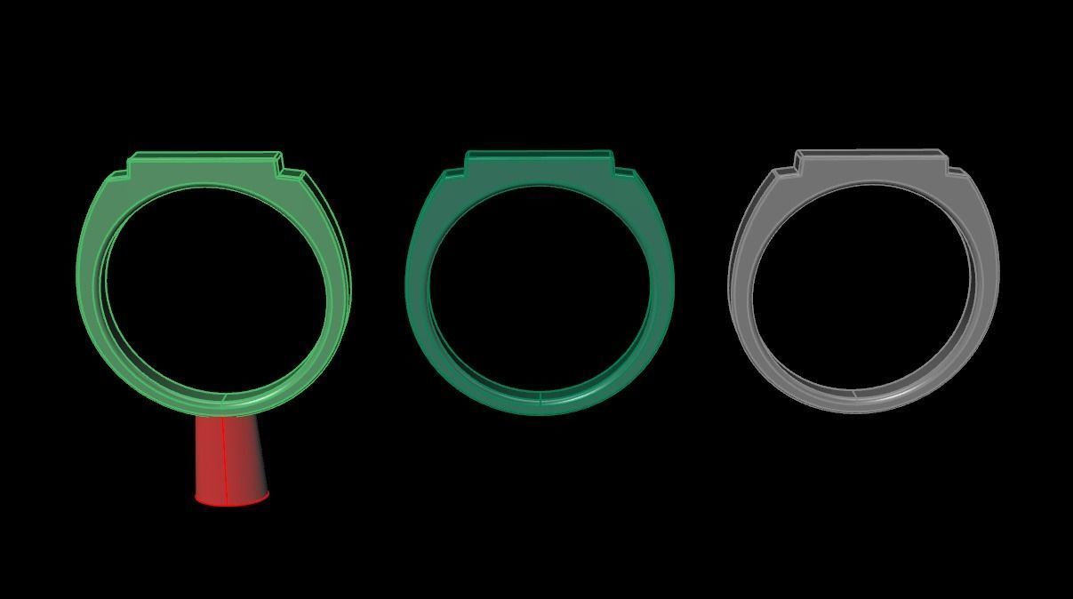 STEP BAR RING BAND NARROW MIX SIZE 3D print model_18