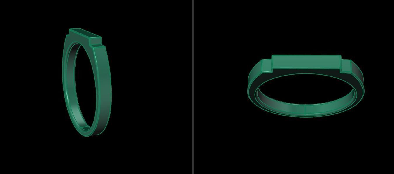 STEP BAR RING BAND NARROW MIX SIZE 3D print model_21