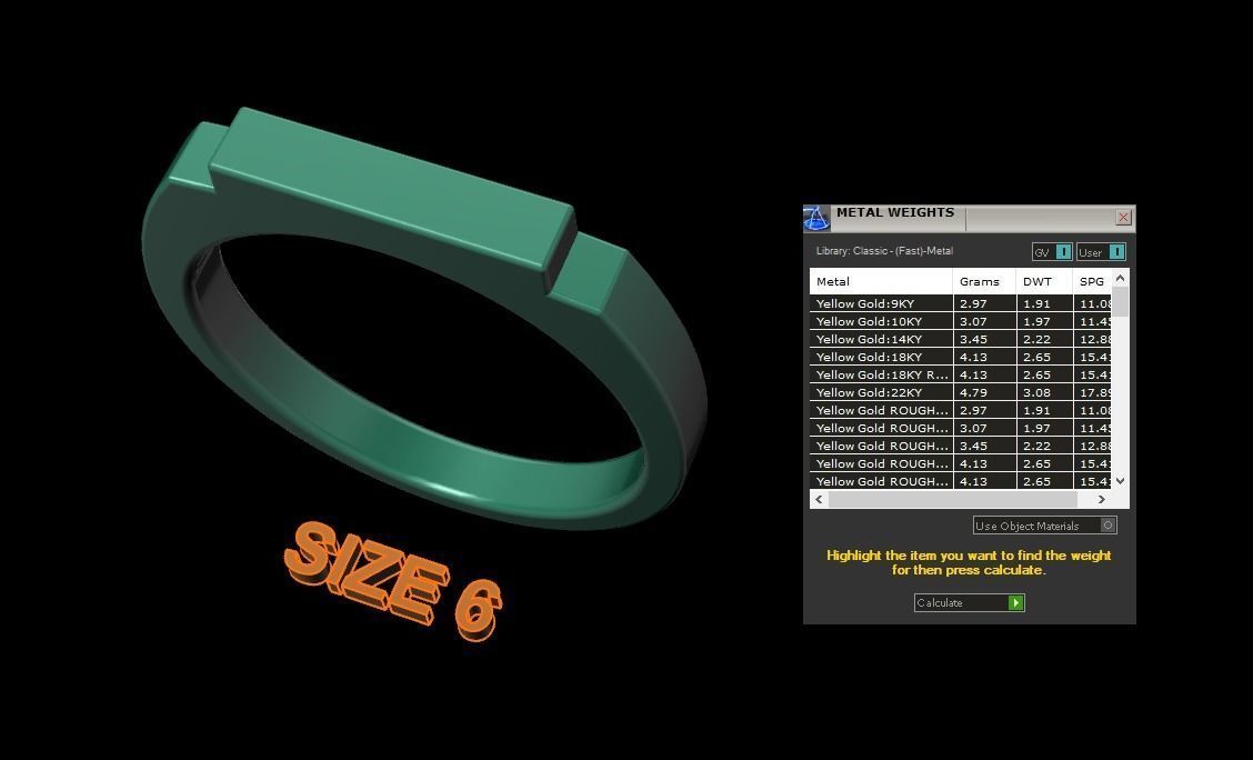 STEP BAR RING BAND NARROW MIX SIZE 3D print model_11