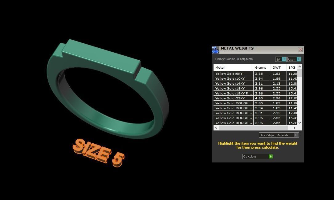 STEP BAR RING BAND NARROW MIX SIZE 3D print model_10