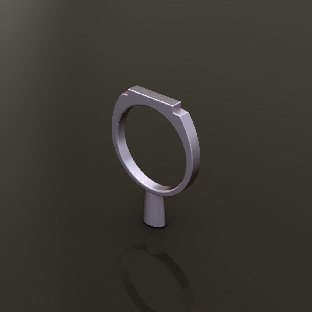 STEP BAR RING BAND NARROW MIX SIZE 3D print model_8