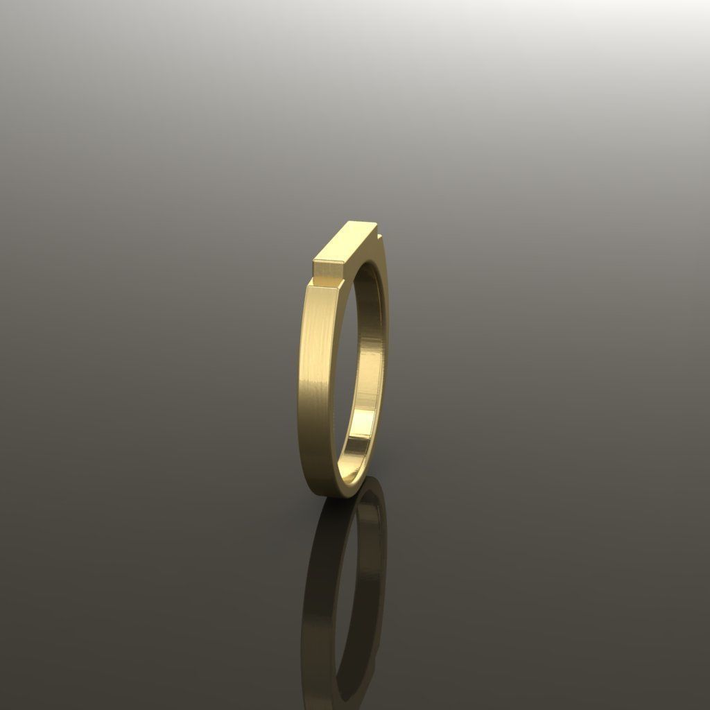 STEP BAR RING BAND NARROW MIX SIZE 3D print model_6