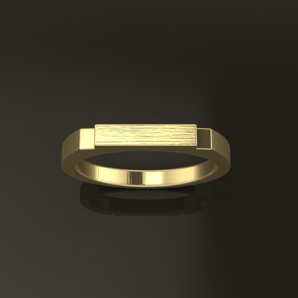 STEP BAR RING BAND NARROW MIX SIZE 3D print model_4