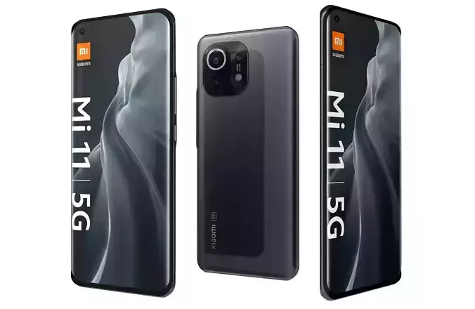 Xiaomi Mi 11 5G Midnight Gray 3D model
