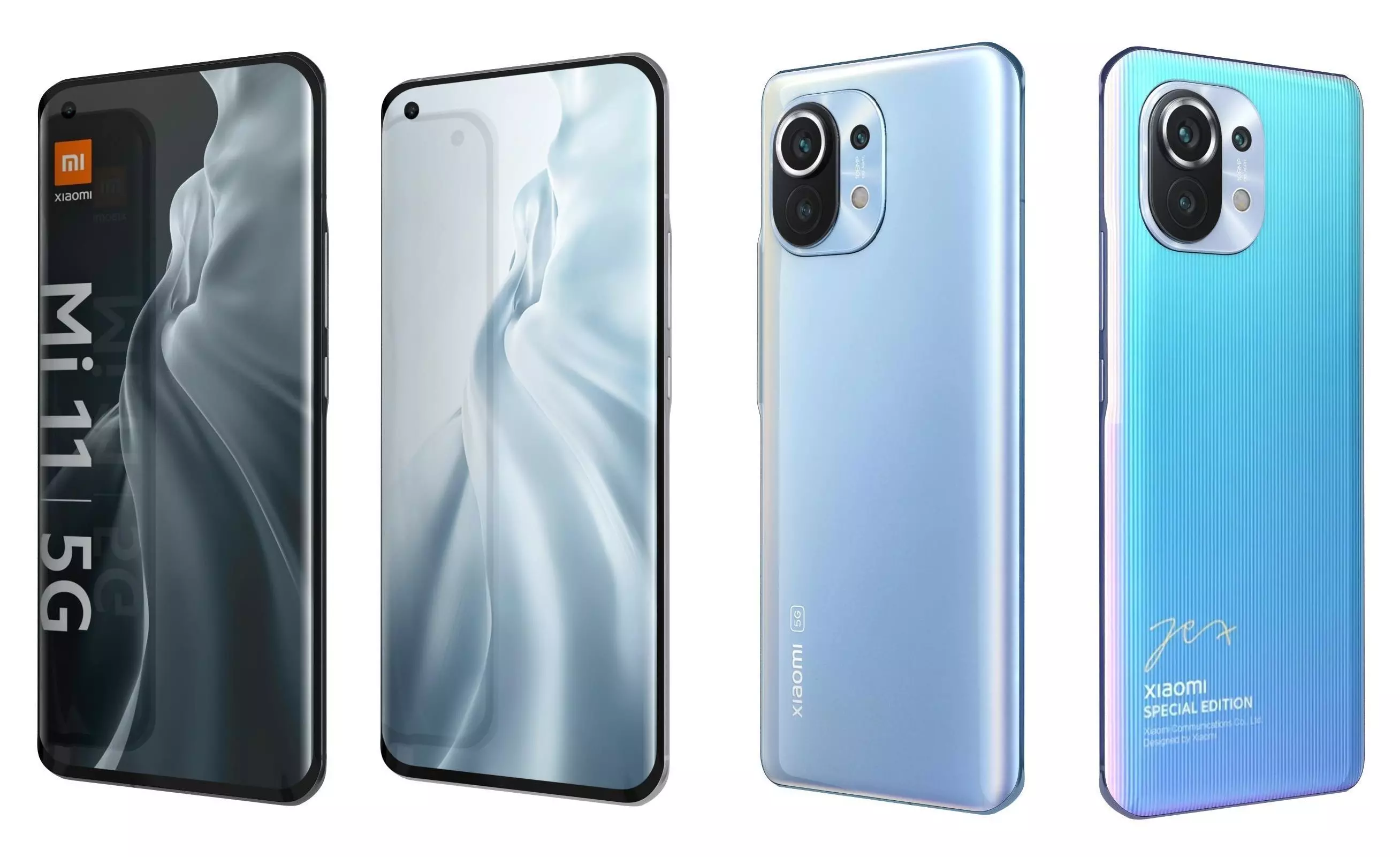 Xiaomi Mi 11 5G All Colors 3D model_0