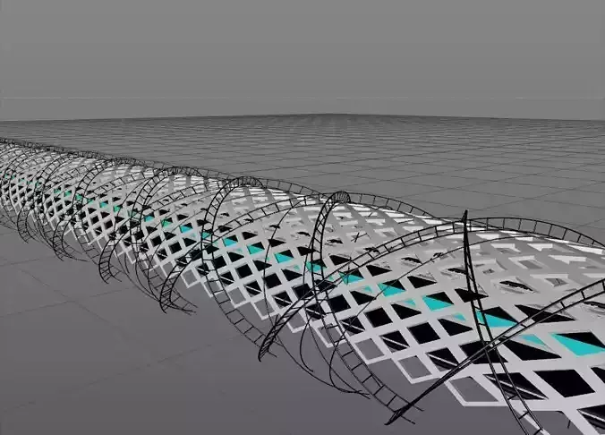 bridge wire mesh with lines