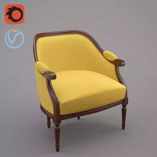 Kreslo Tenarchstudio Chair Vray Corona Render Ready 3D model