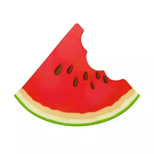 Watermelon Slice Cartoon 02
