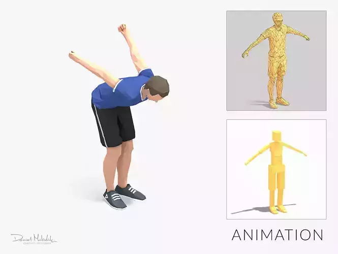 Jump Exercise Man Animation