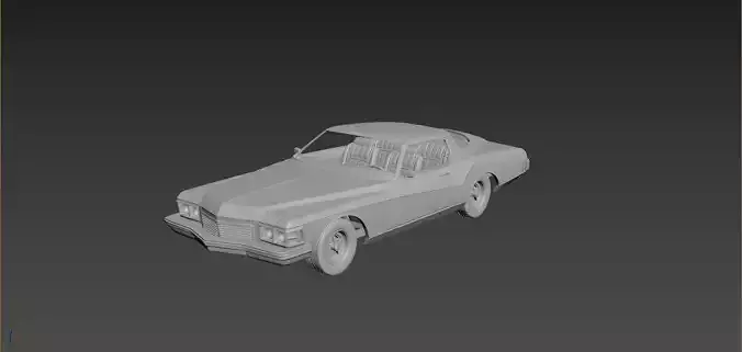 Buick Rievera 1973 3D print model
