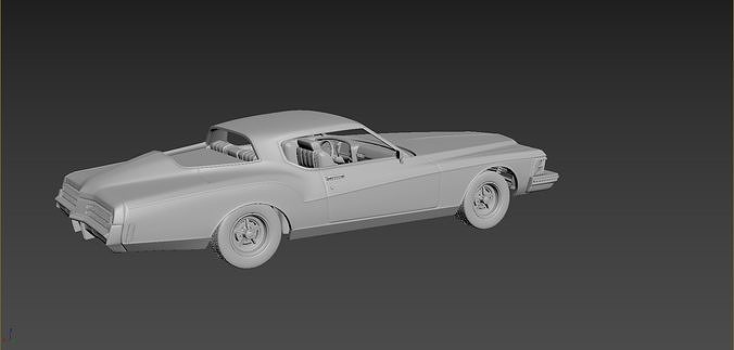 Buick Rievera 1973 3D print model 5