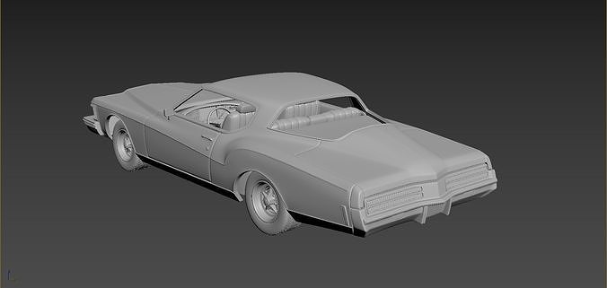 Buick Rievera 1973 3D print model 3