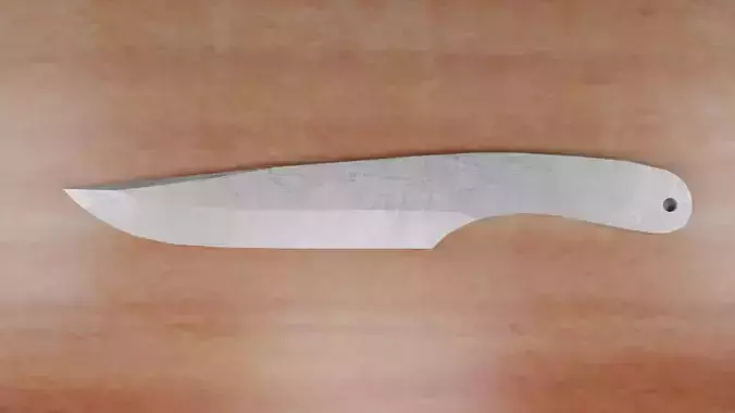 Throwing knife metallic PBR