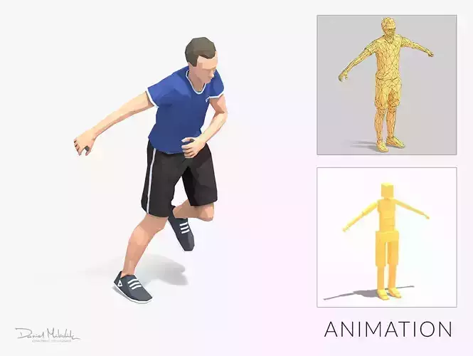Lateral jump Exercise Man Animation