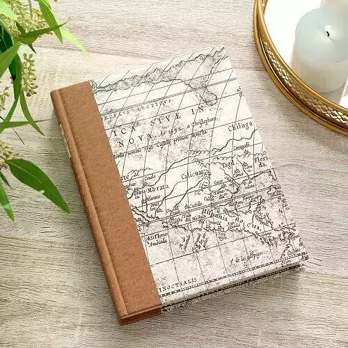 Script Title Design Cream Paper Decorative Book