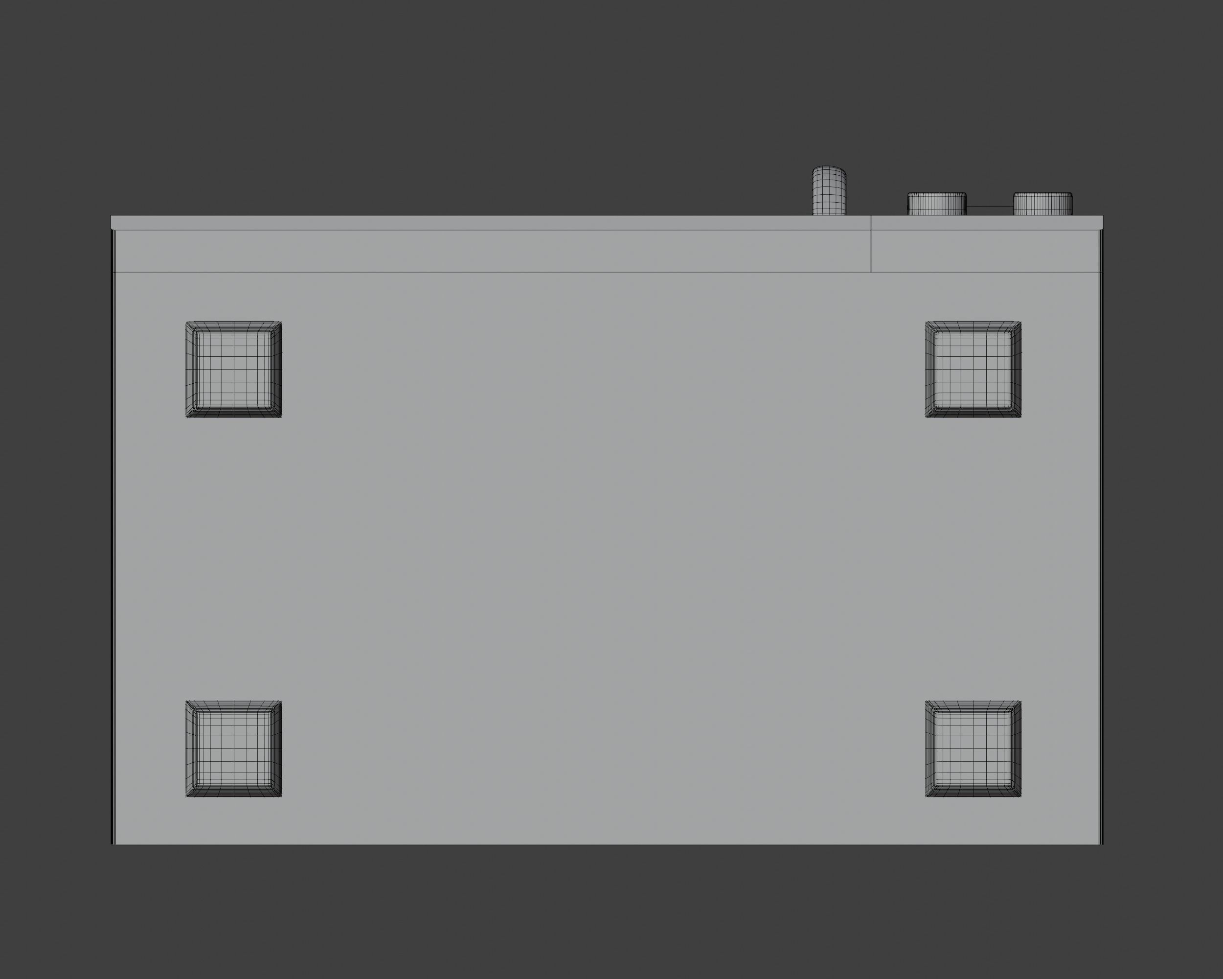 Simple microwave 3D low poly model  Low-poly 3D model_3