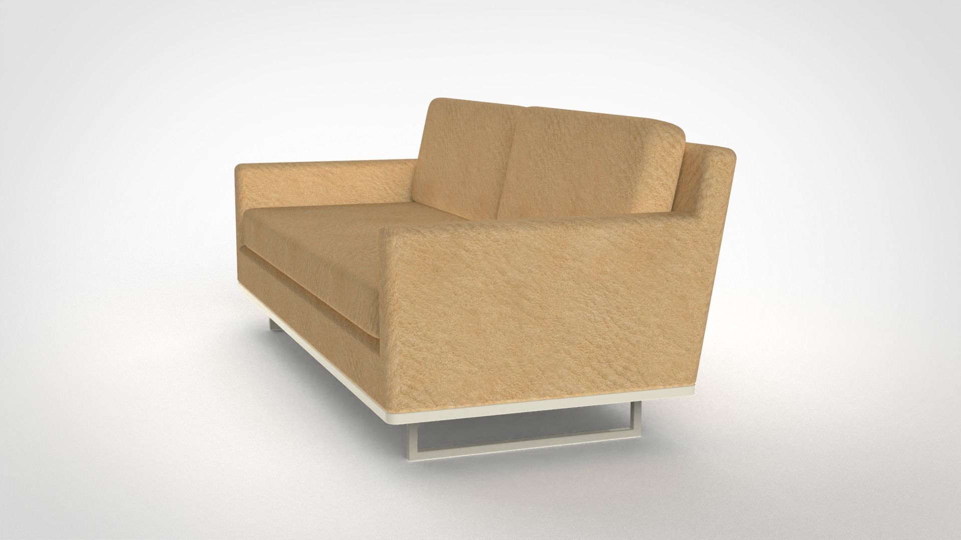 Modern Sofa-004 Low-poly 3D model_4
