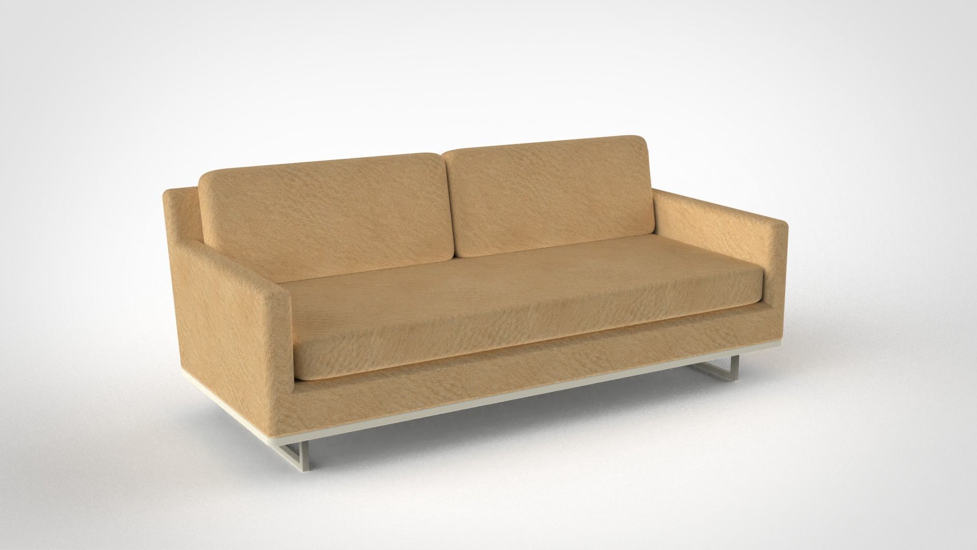 Modern Sofa-004 Low-poly 3D model_1
