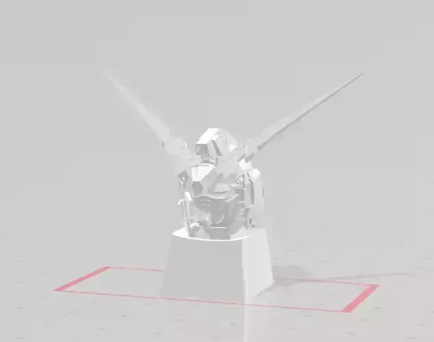 3D Printed KEYCAP RX-0 UNICORN GUNDAM 3D print model