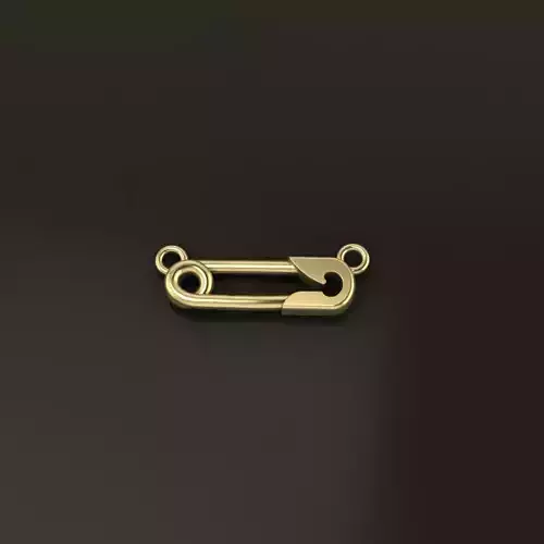 Safety Pin Pendant 15MM WIDTH LENGTH SMALL SIZE 