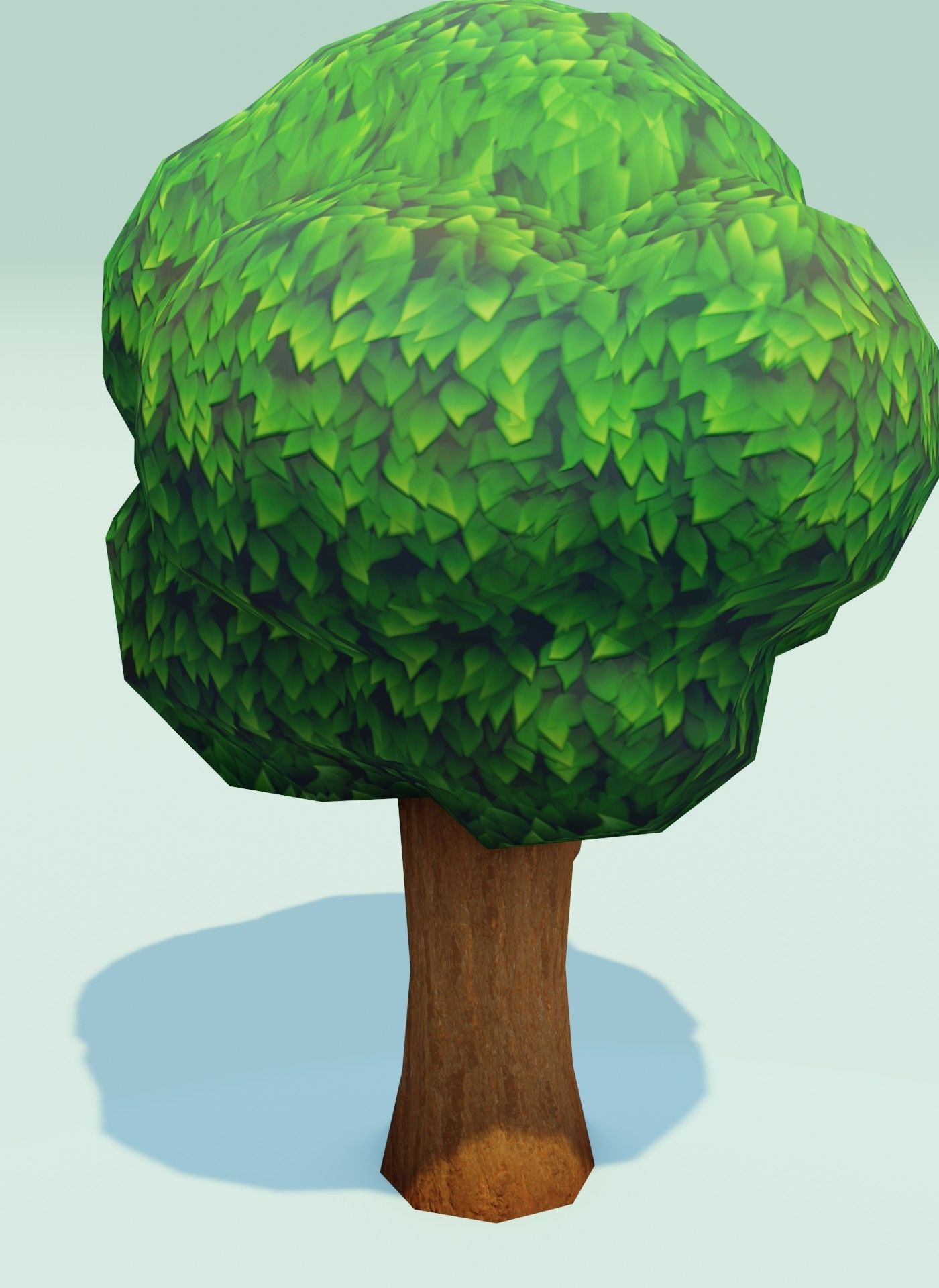 Cartoon Tree With Hollow 3D Model Low-poly 3D model_19