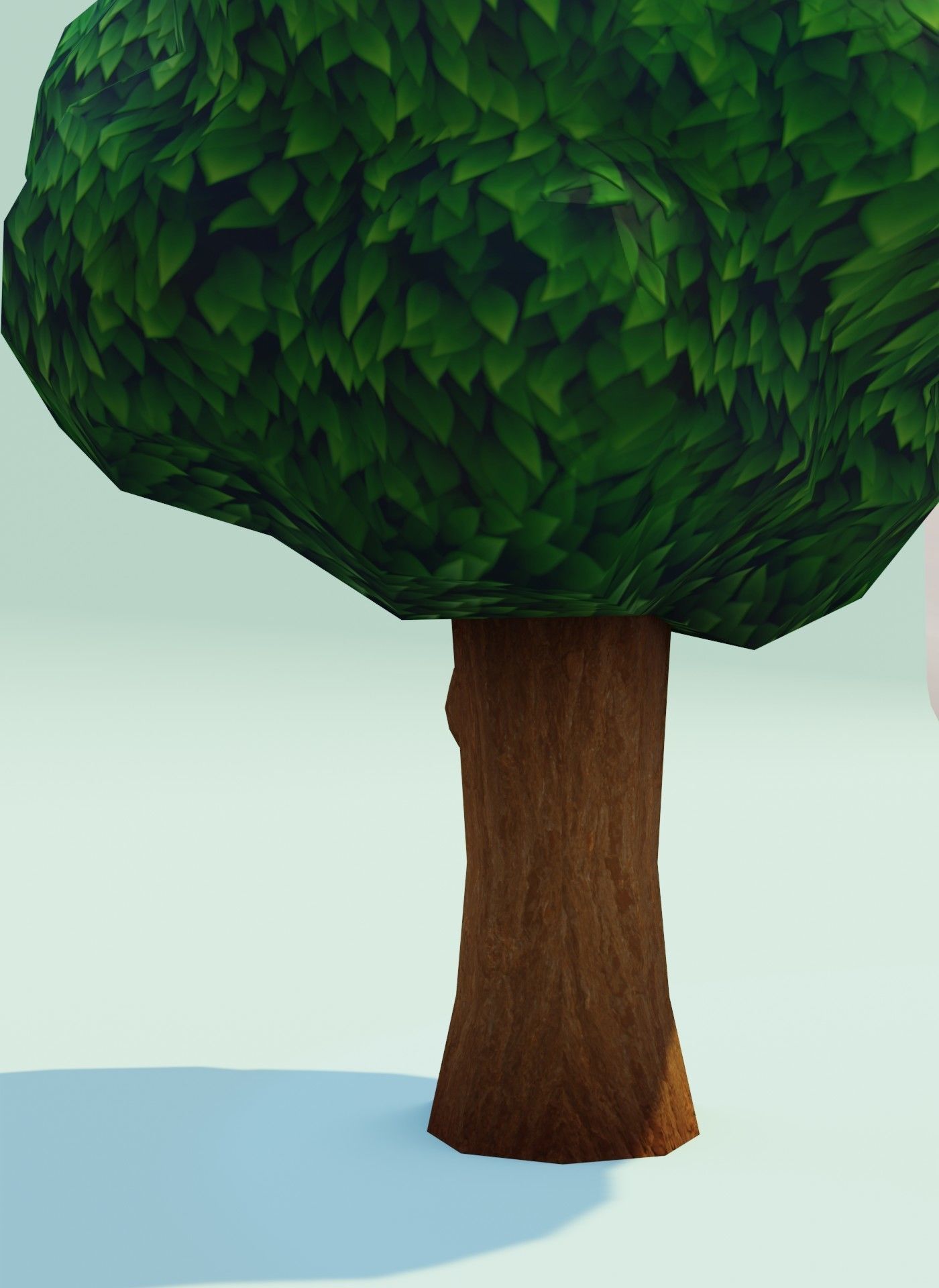 Cartoon Tree With Hollow 3D Model Low-poly 3D model_20