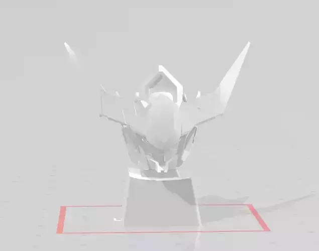 3D Printed KEYCAP ASW-G-08 BARBATOS GUNDAM 3D print model