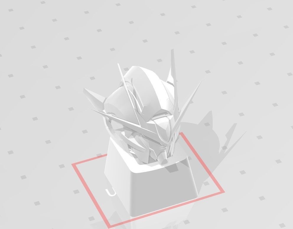 3D Printed KEYCAP OO RAISER GUNDAM 3D print model_9