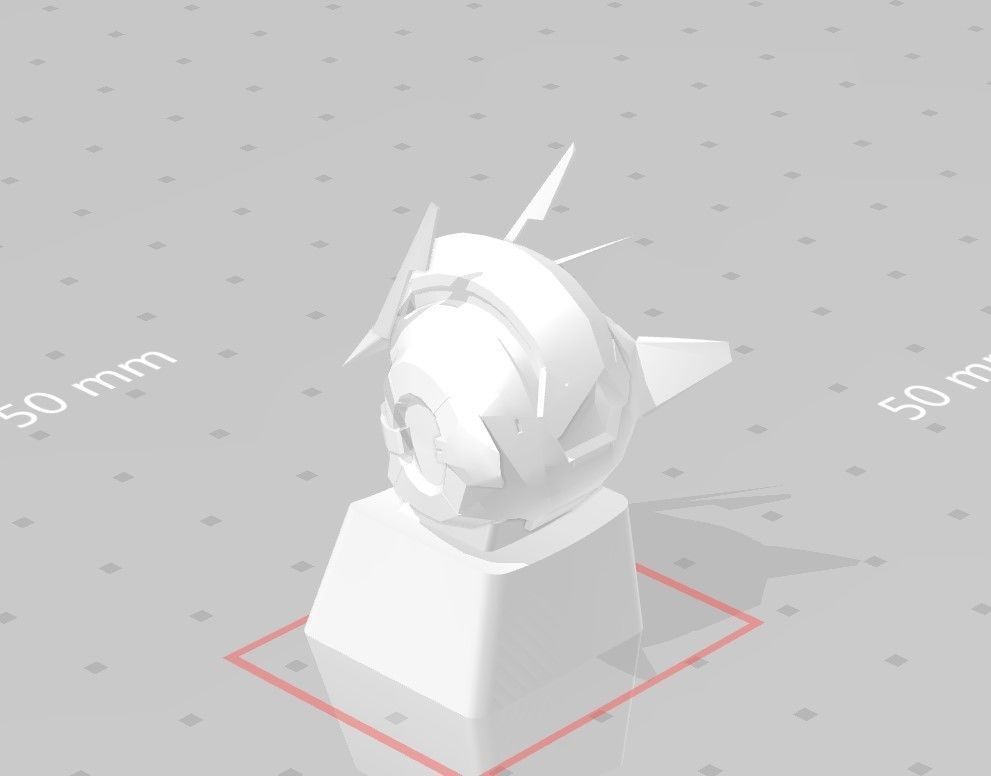 3D Printed KEYCAP OO RAISER GUNDAM 3D print model_5