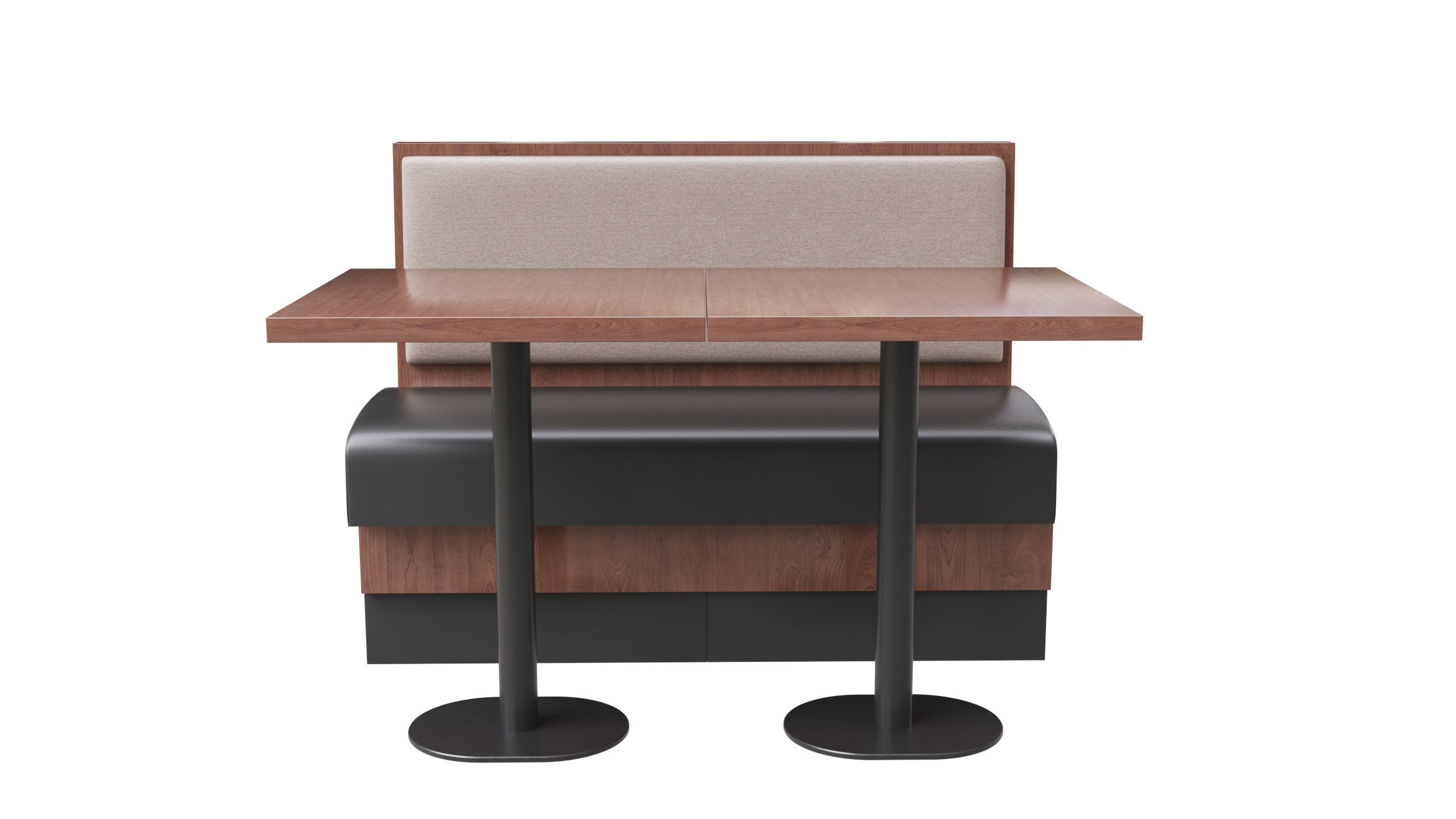 Restaurant Bench 3D model_2