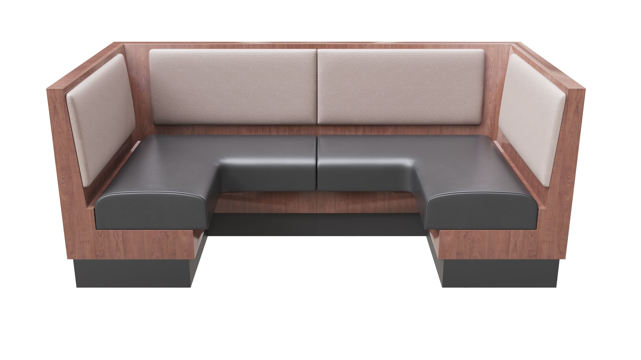 Restaurant Bench 3D model_6